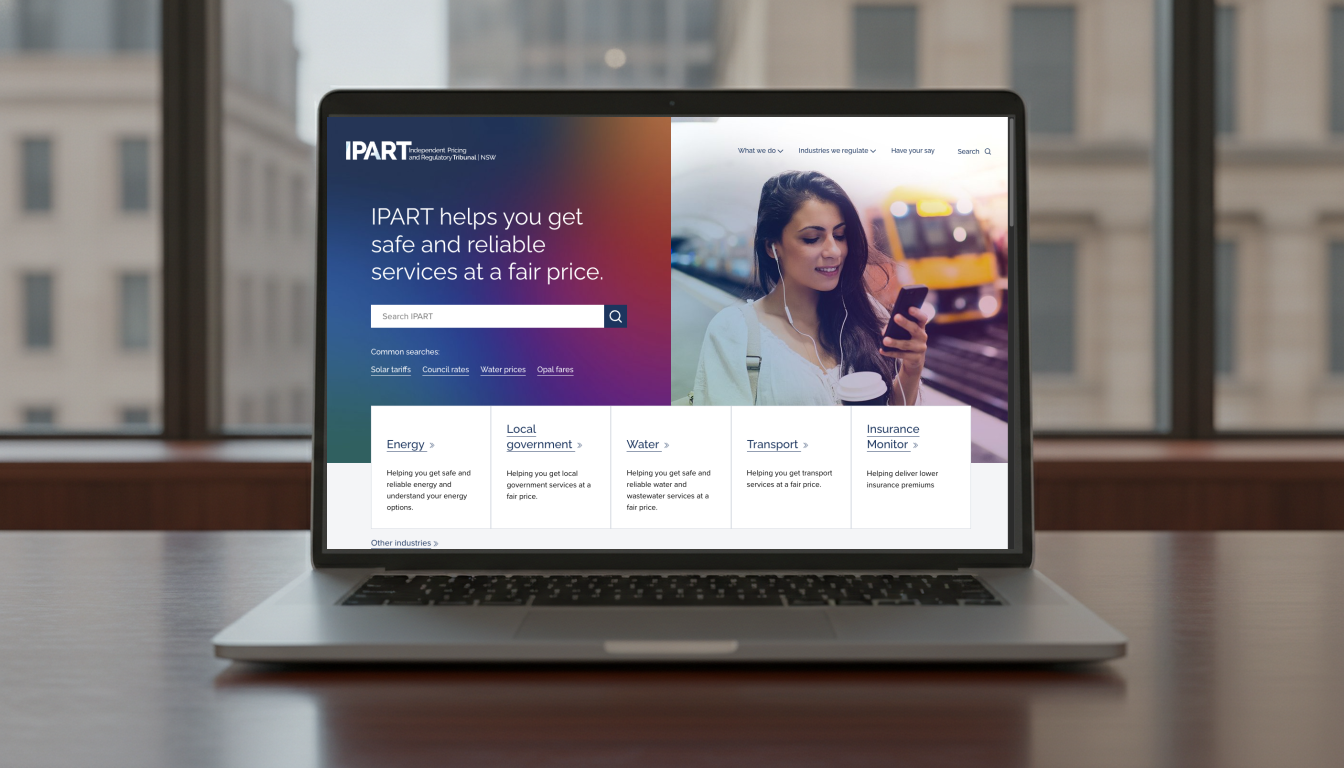 The Independent Pricing and Regulatory Tribunal homepage