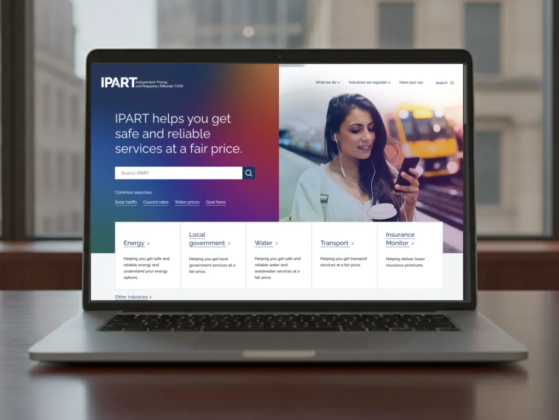 The Independent Pricing and Regulatory Tribunal homepage
