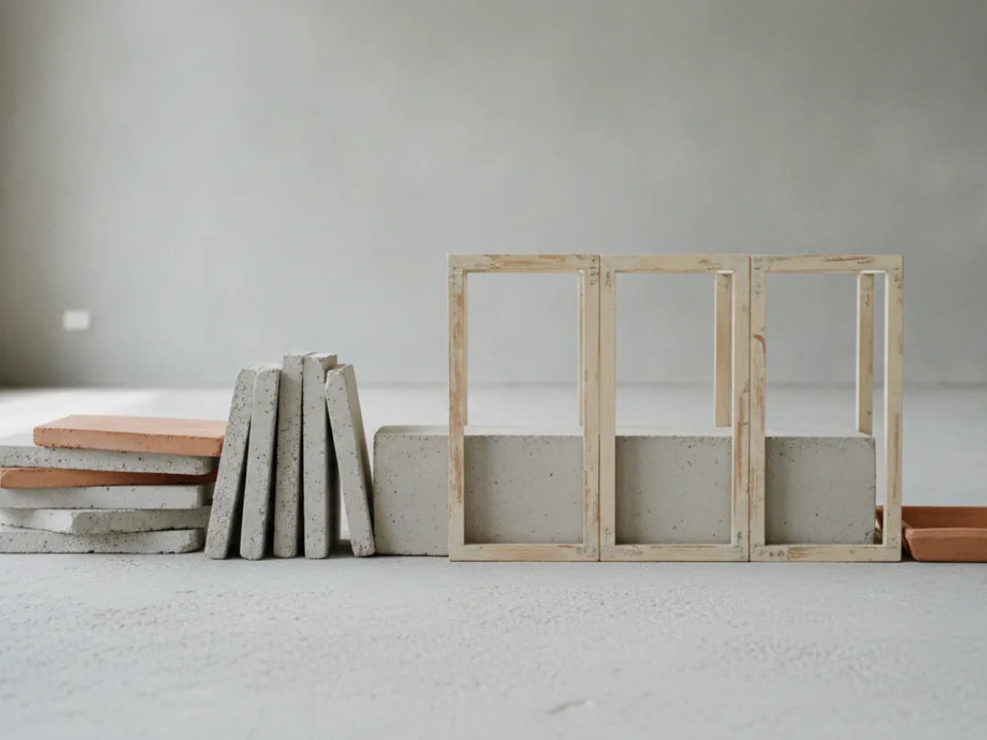 Loose slabs gathering into one sealed form through 3 frames