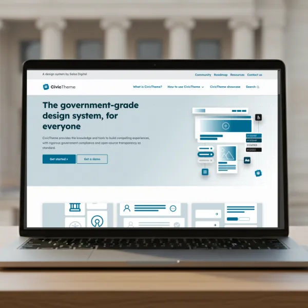 The CivicTheme homepage at civictheme.io