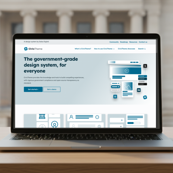 The CivicTheme homepage at civictheme.io