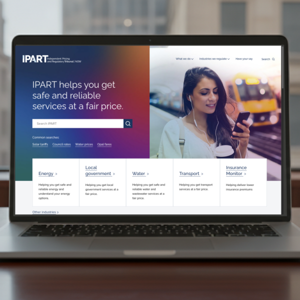 The Independent Pricing and Regulatory Tribunal homepage