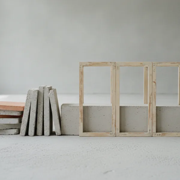 Loose slabs gathering into one sealed form through 3 frames