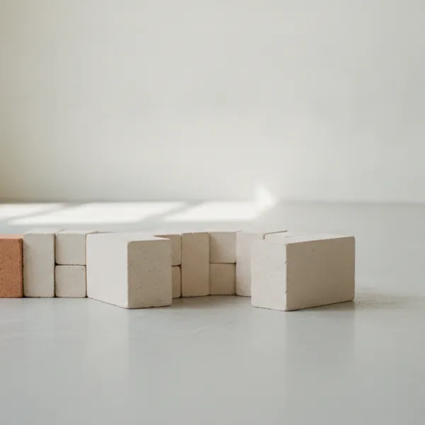 Identical interlocking forms joined into one row, spares beside